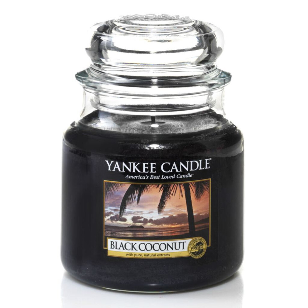 Yankee Candle - Black Coconut Medium Jar Candle (411g)