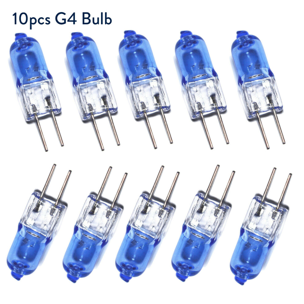 10Pcs Mini G4 20W Halogen Light Bulbs Long Life Capsule Lamps 12v
