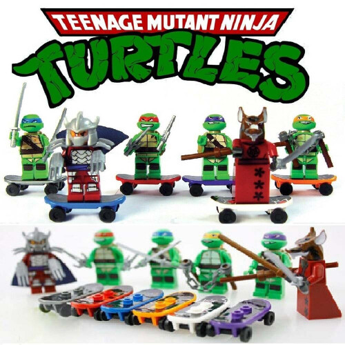 Teenage Mutant Ninja Turtles fit le-go Minifigures 6pcs Action