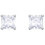 Swarovski Swarovski Attract Square Crystal Silver Earrings 1
