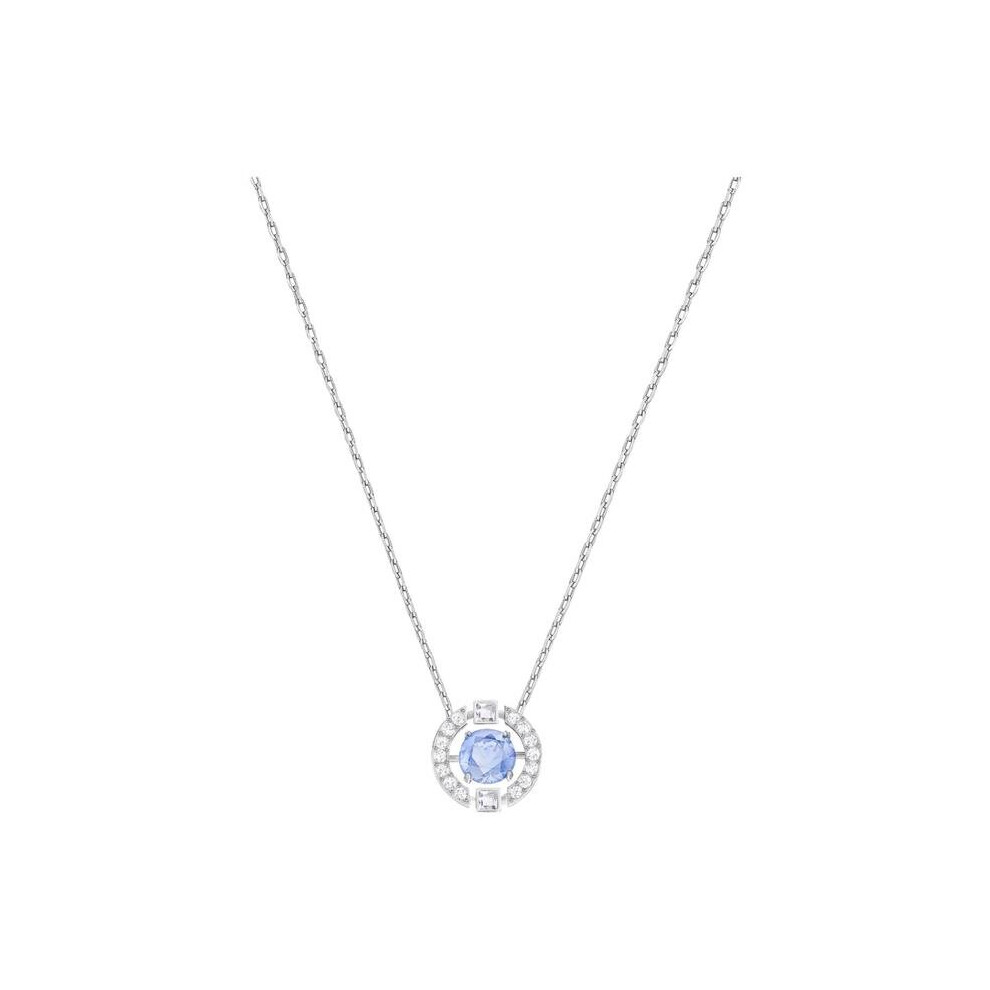 Swarovski Sparkling Dance Collection Silver & Blue Necklace