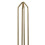Premier Housewares Vertex Contour Kitchen Roll Holder Gold 3