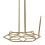 Premier Housewares Vertex Contour Kitchen Roll Holder Gold 4
