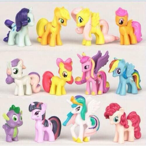12 τεμάχια My Little Pony φιγούρες παιχνίδια Cake Topper
