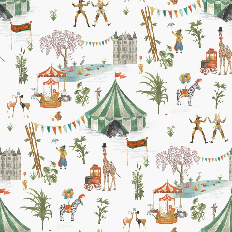 The Chateau By Angel Strawbridge Le Cirque Du Chateau Wallpaper Multi CIR/MUL/WP