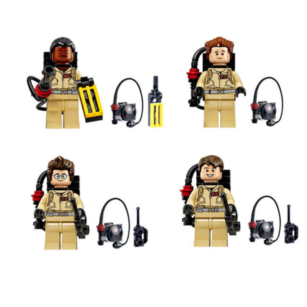 4PCS Ghost Busters Mini Figures Ghostbusters Building Blocks Toys