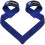 (Blue) RDX Weight Lifting Straps Bodybuilding Gym 2