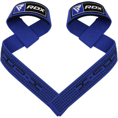 (Blue) RDX Weight Lifting Straps Bodybuilding Gym 1