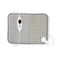 Electric Heat Pad for Back Stomach Hips Knees Legs Pain Relief with LED 6 Temperature Setting Auto Shut Off Washable 42 x 32cm - Grey