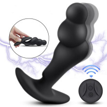 Electric Shock Prostate Massager Rotating Vibration Prostate Massager Male Vibrator Anal Plug Wear Mens Prostate Massager Men