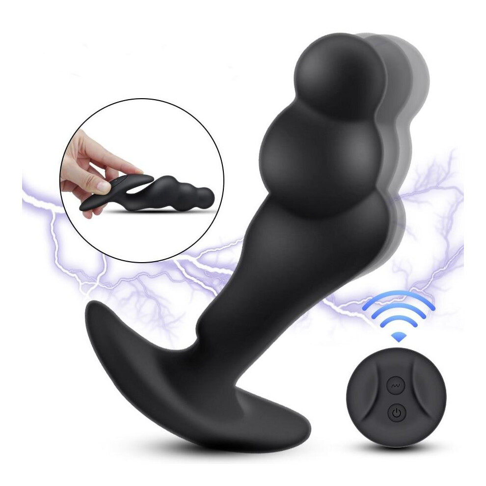 Electric Shock Prostate Massager Rotating Vibration Prostate Massager Male Vibrator Anal Plug Wear Mens Prostate Massager Men