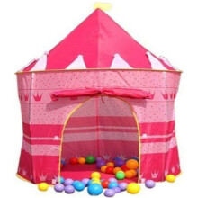 (PINK) INDOOR OUTDOOR KIDS POP UP WIZARD PRINCESS CASTLE BALL PLAYING TENT PLAYHOUSE