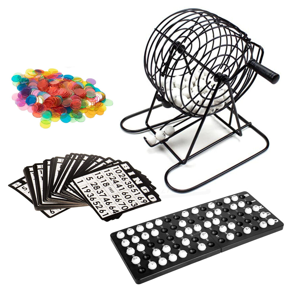 Photos - Other Toys CLASSIC BINGO 75 BALL WHEEL WIRE CAGE LOTTO GAME SET WITH CARD MARKER TICKET SET