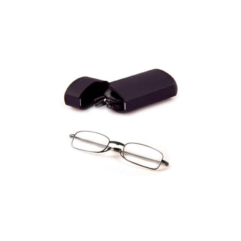 (+3.0) Folding Black Frame Reading Eyeglass Glasses