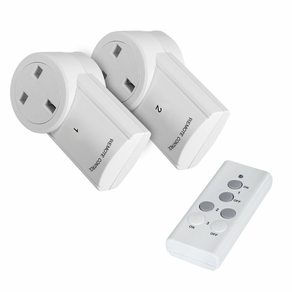 Remote Control Socket Wireless Operated 30M/100ft Range UK Mains Plug