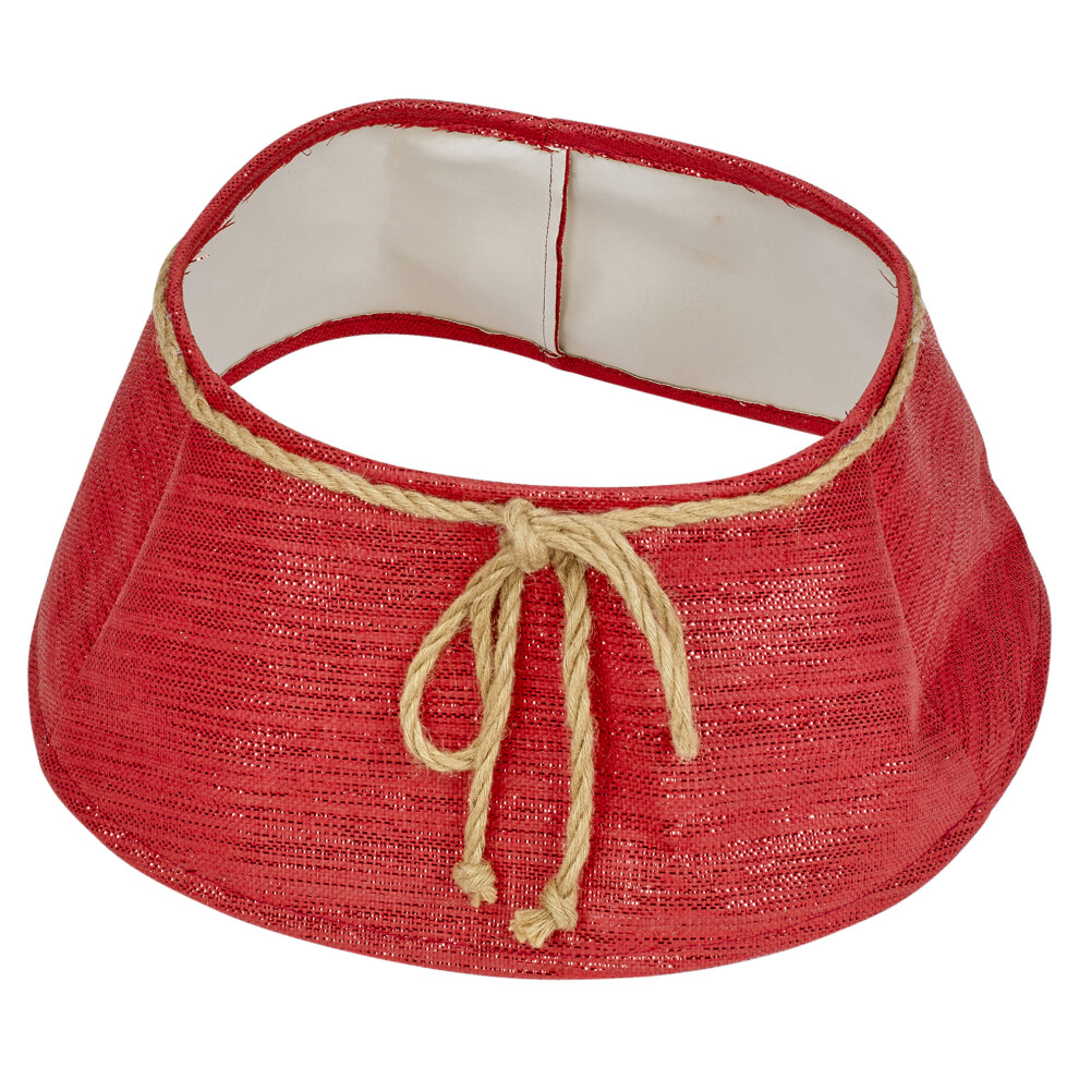 Elegant Design Red Christmas Tree Skirt Xmas Tree Festive Stand Cover Decoration
