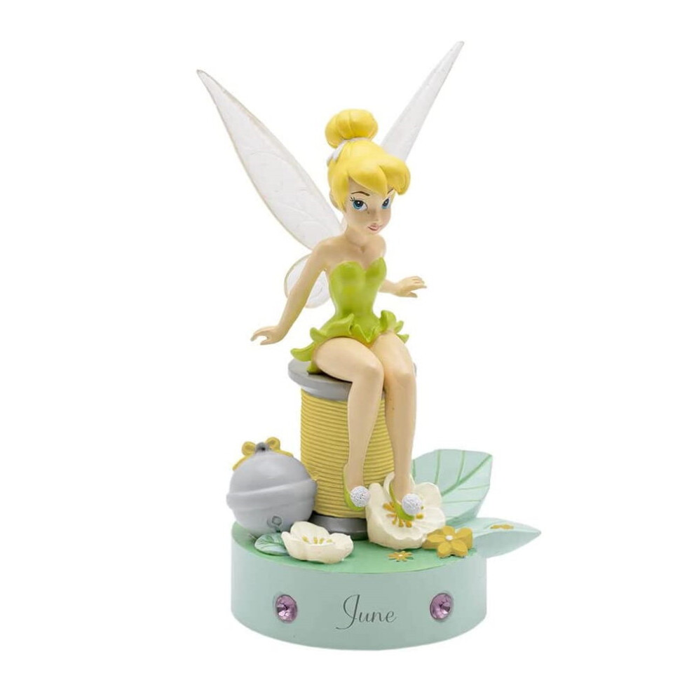 Disney Tinkerbell Hand Painted Birthday Figure with Birthstone - June