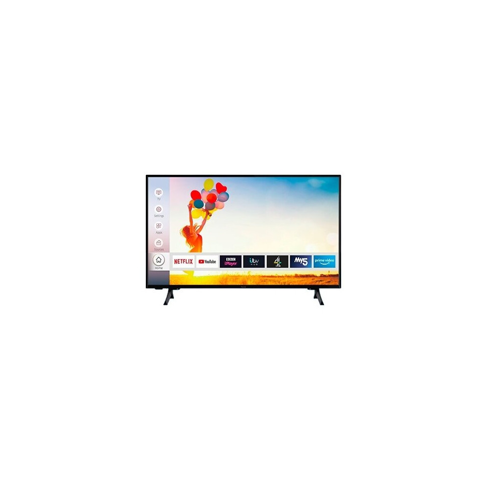 Refurbished Digihome PTDR43FHDS7 43" SMART Full HD LED TV Freeview Play Black 