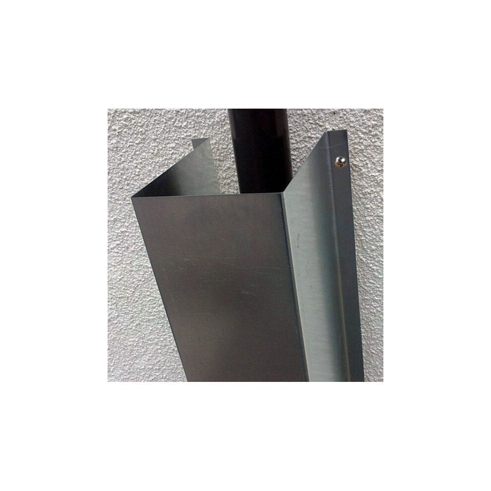 Anti-Climb Downpipe Cover - galvanised finish