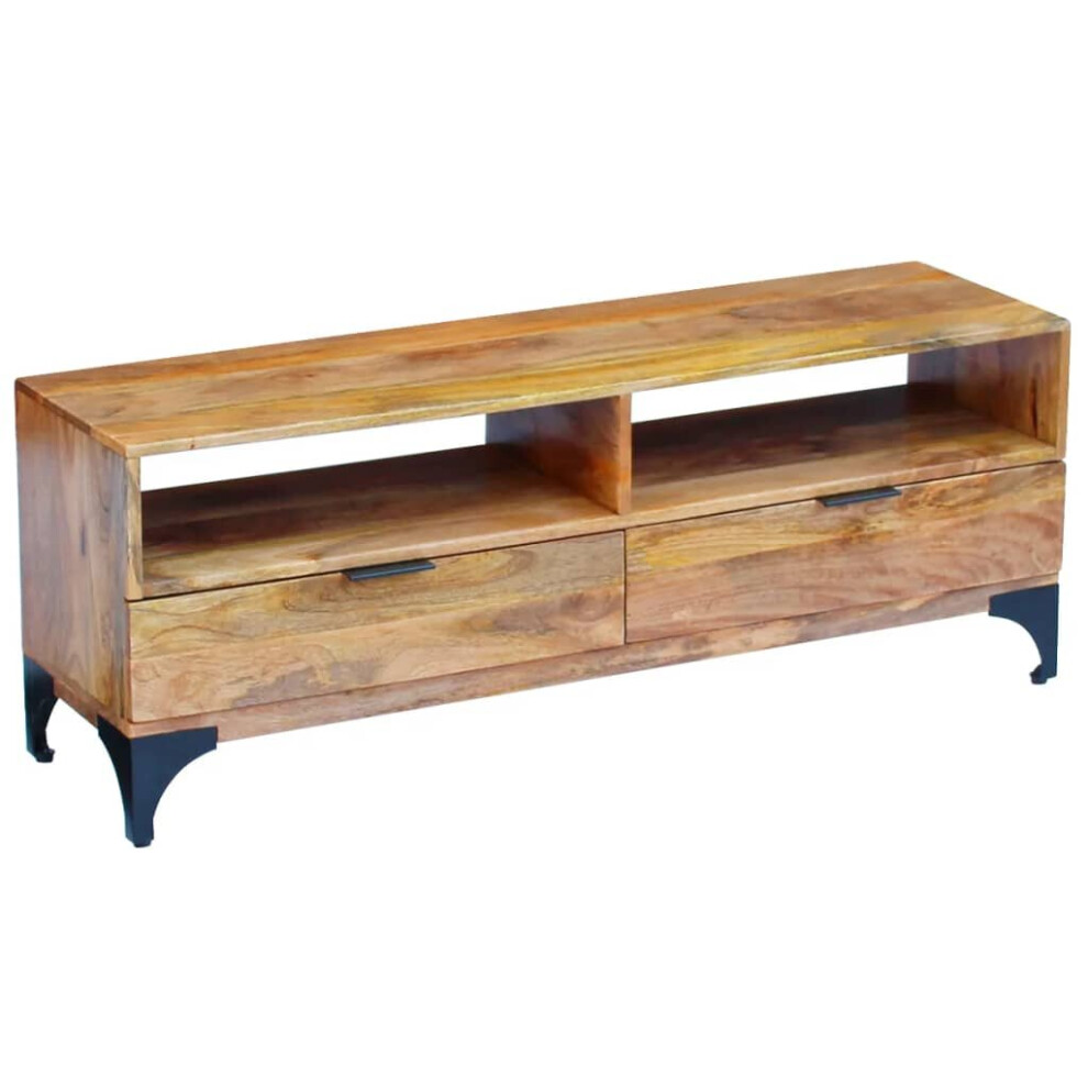 vidaXL TV Stand Shelf Cabinet Sideboard Console Table Mango Wood 120x35x45 cm