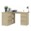 VidaXL vidaXL Corner Desk Sonoma Oak Engineered Wood Study Table Laptop Workstation 2