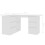 vidaXL Corner Desk White Engineered Wood Computer Table Laptop Workstation 7