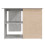 VidaXL vidaXL Corner Desk Concrete Grey Engineered Wood Study Laptop Workstation 6