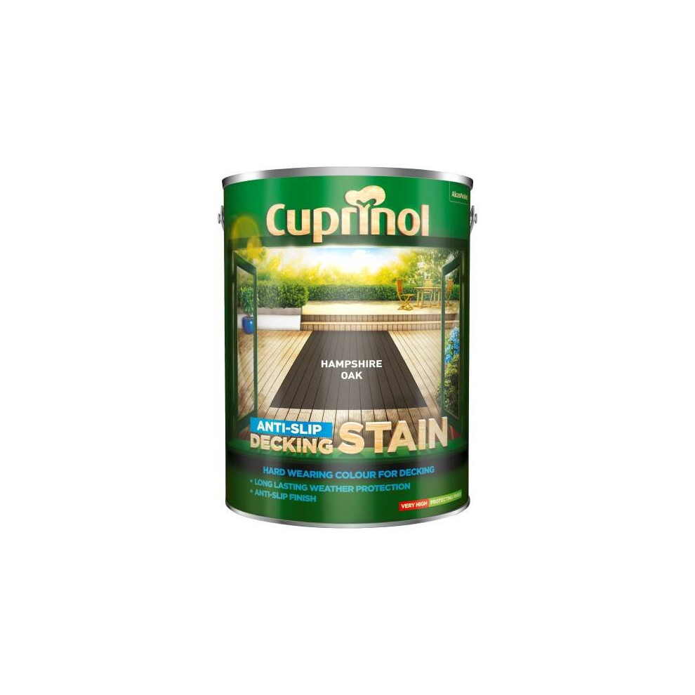 Cuprinol (Hampshire Oak) Anti-Slip Decking Stain 5L