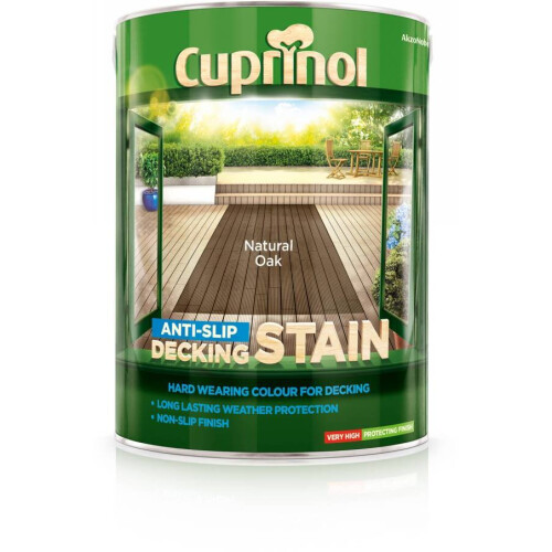 Cuprinol (Natural Oak) Cuprinol Anti-slip Decking Stain 5L