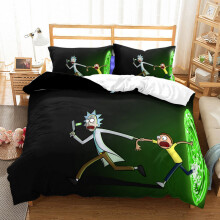 (Style 11, Double) Rick and Morty Bedding Single Double Duvet Cover