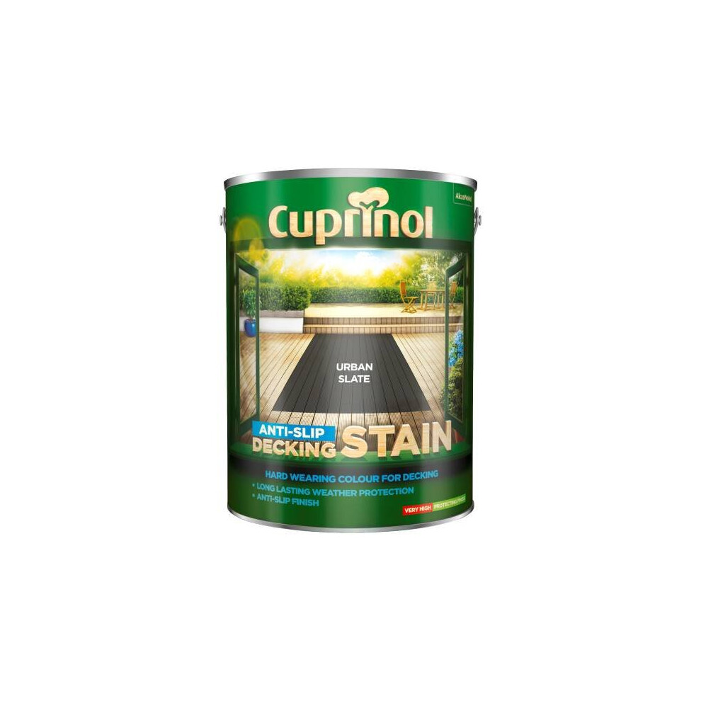 (Urban Slate) Cuprinol Anti-Slip Decking Stain 5L 5010212651438