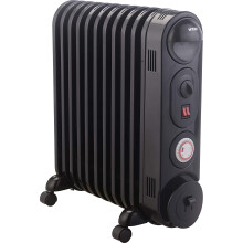 (Black, 2.5kW) Mylek Oil Filled Radiator Electric Heater