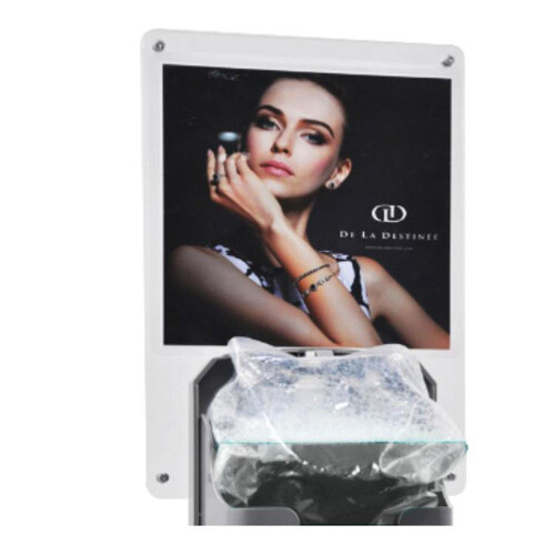 Merchandising Plate for Termin8 wall sanitizer dispensing unit 1