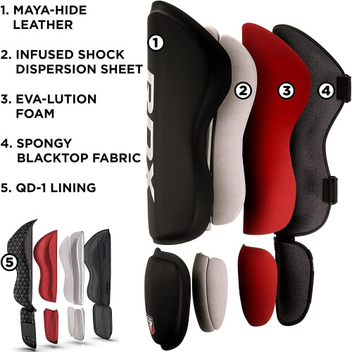(X-Large) RDX Shin Guards Kickboxing Muay Thai MMA 1
