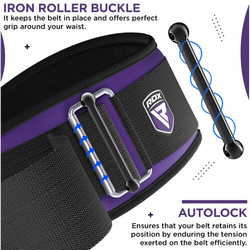 (Purple, Medium) RDX Women Weight Lifting Belt 2