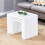 AINPECCA (3pcs White) 3PCS Nested Coffee Table Set High gloss Sofa Side 2