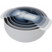 Joseph Joseph 40101 Editions Nest 9 Plus Set Compatto di 9 Pezzi per la Preparazione Culinaria - Cielo 40101