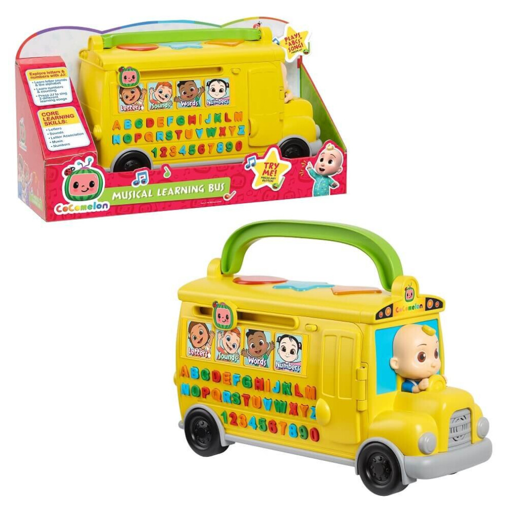 JP Cocomelon Yellow School Bus With Jj Figure