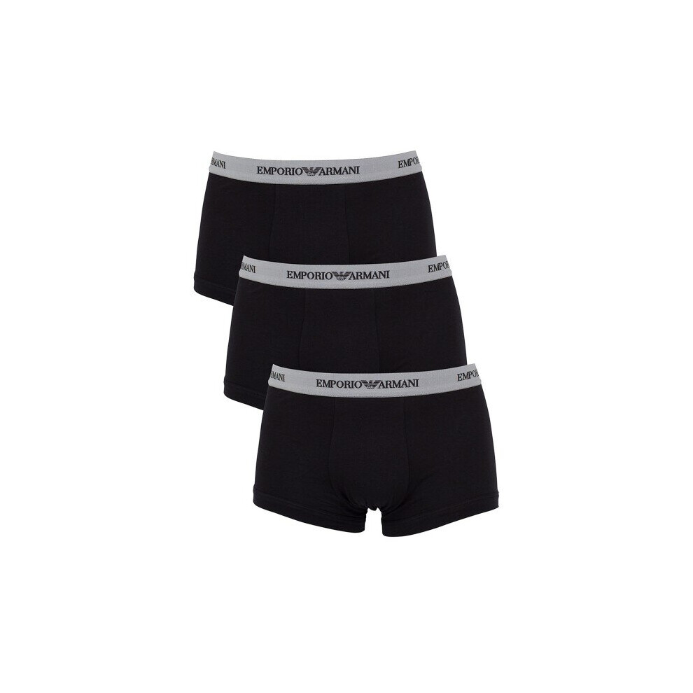 Armani (Xl) Emporio Men's Underwear Boxers Pack Of 3 Black