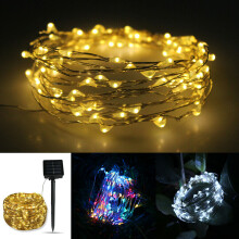 (Green) LED Solar String Lights Waterproof Copper Wire Fairy Outdoor Garden 10M-100LEDs