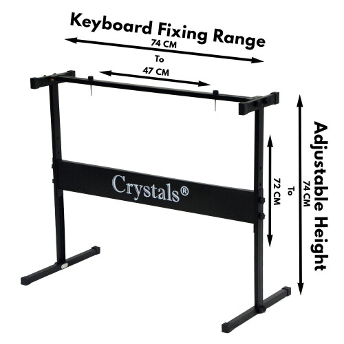 FULL SIZE KEYBOARD STAND PORTABLE RECTANGULAR 1