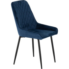 (Sapphire Blue ) Pair of 2 x Avery Velvet Chairs - Sold as 2