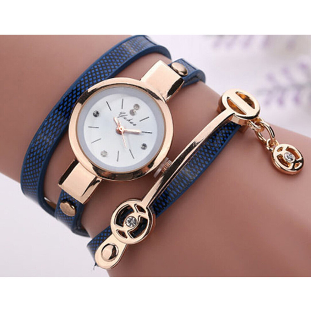 (Blue) Multilayer Bracelet Quartz Watch