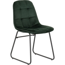(Emerald Green) Pair of 2 x Lukas Velvet Chairs - Sold as 2