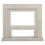 Living And Home 100CM Wooden Fireplace Surround and Hearth Mantle 3