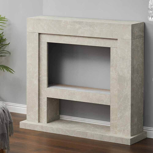 Living And Home 100CM Wooden Fireplace Surround and Hearth Mantle 1