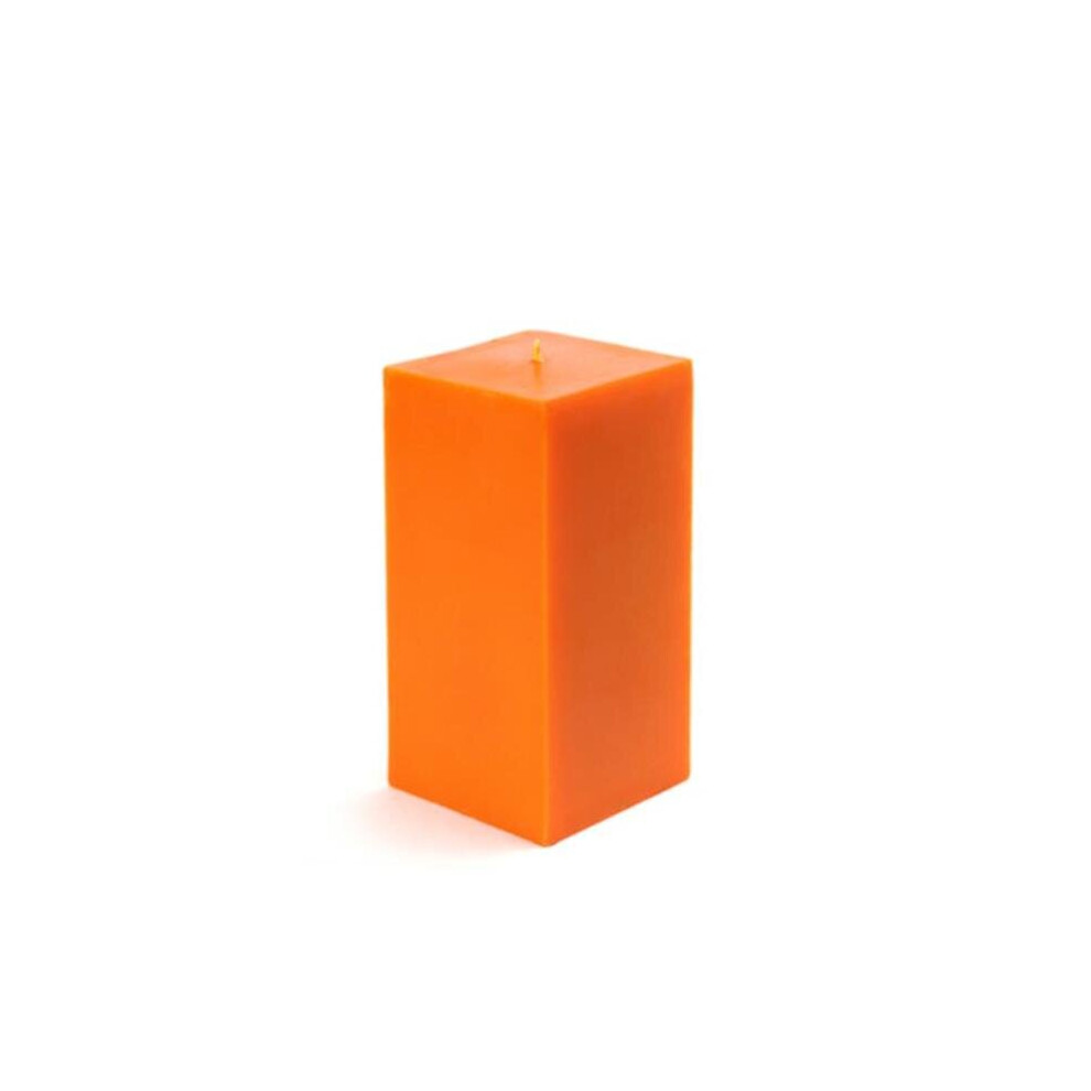 Jeco CPZ-141 3 x 6 in. Square Pillar Candle, Orange-image-OPC-P8RGGGW-NEW