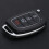 4-button Remote Fold Key Fob Shell Uncut Key Blade for Hyundai Solari/ix35/i40 8