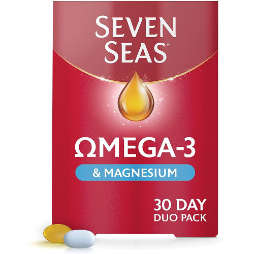Seven Seas Seven Seas Omega 3 & Magnesium – 30 Capsules & 30 Tablets