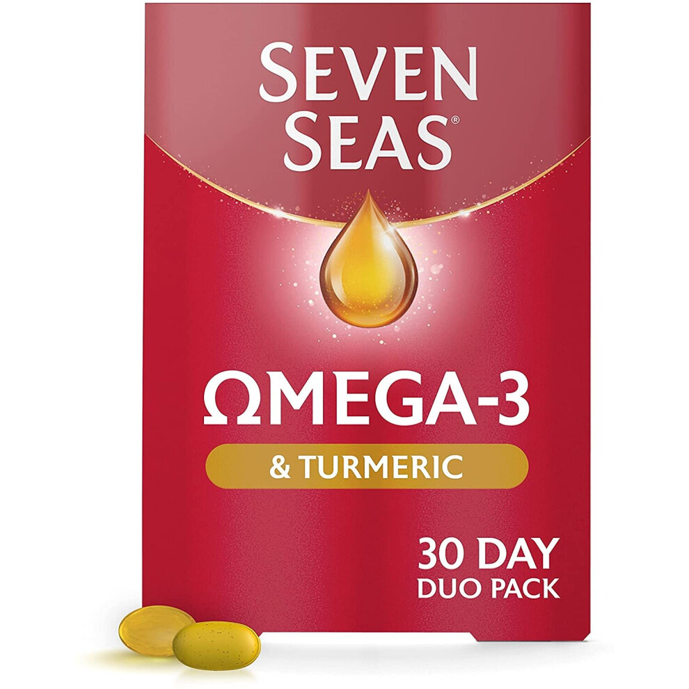 Seven Seas Omega 3 Turmeric 30 Capsules & 30 Tablets